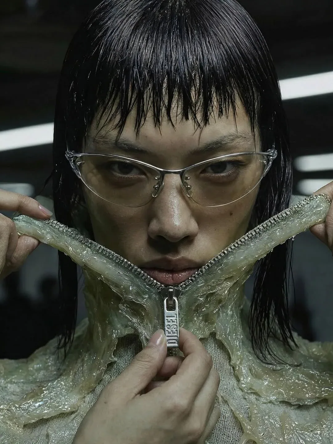 The future is for the brave visual with bio-synthetic membrane material direction