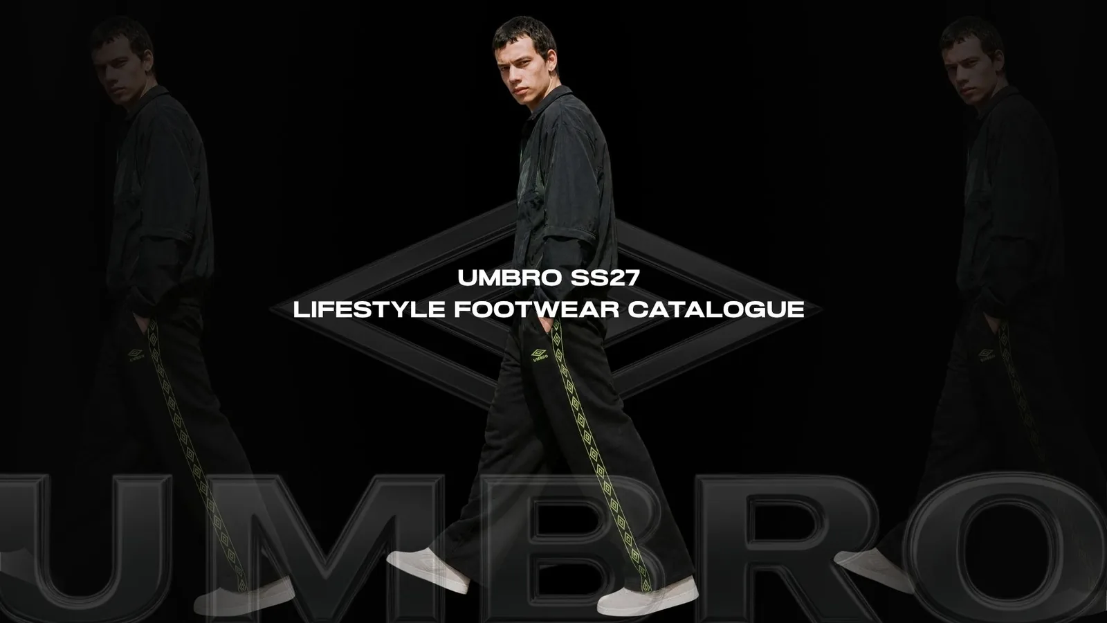 Umbro SS27 lifestyle footwear lookbook and campaign cover