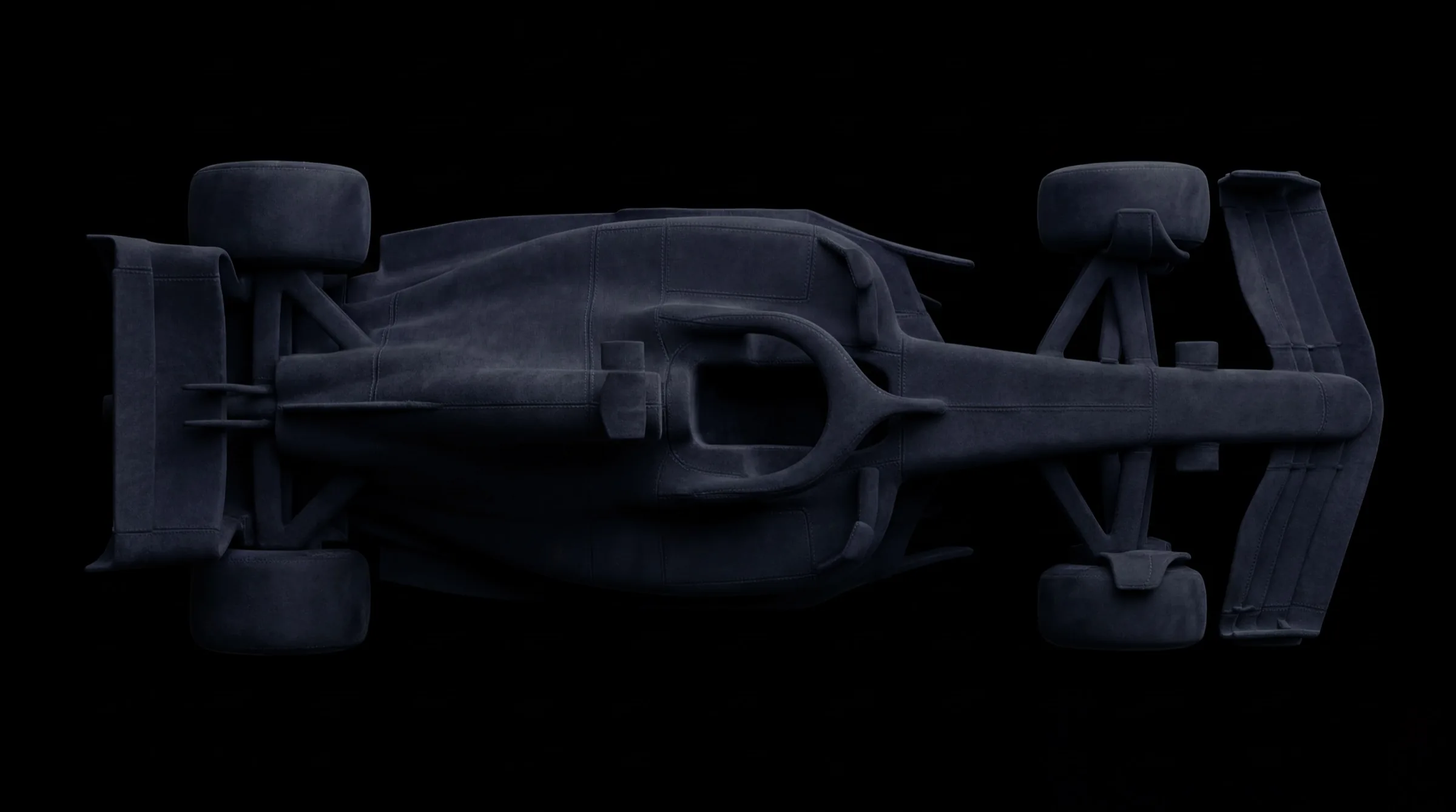 Williams Atlassian Formula 1 car wrapped in Marks and Spencer merino wool fabric